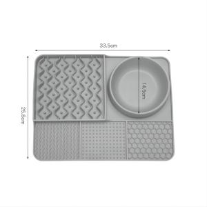 Tutto in uno stuoia per cani in Silicone per animali domestici Slow Bowl cibo <span class=keywords><strong>Feeder</strong></span> forniture ratti antiscivolo Slow <span class=keywords><strong>Feeder</strong></span> Pad per cani materassino leccare per cani - Product Image 5