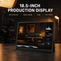 Moniteur portable pour édition photo 18,5 pouces, écran IPS HDR FHD 100% sRGB avec double port Type-C et support VESA75