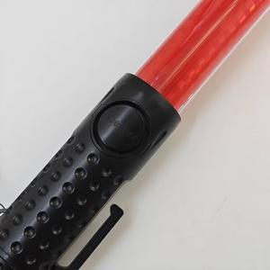 41cm多機能交通警棒 赤と青のセキュリティ警棒 警告交通杖 スピーカー付き - Product Image 3