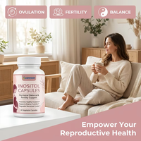 Complément alimentaire multivitaminé à base de folate, myo-inositol et acide folique pour l'équilibre hormonal, capsules d'inositol prénatales pour femmes, fabrication OEM