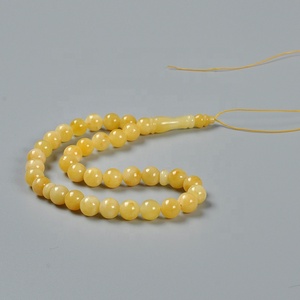 YS297 Certificato Tesbih Turco a 33 Perle, Rosario Islamico, Ciondolo Musulmano, <span class=keywords><strong>Collana</strong></span> di Preghiera Religiosa Autentica in <span class=keywords><strong>Ambra</strong></span> <span class=keywords><strong>Baltica</strong></span> Araba - Product Image 2