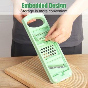 Cortador de patatas Cortador de verduras Mandolina Cortador de patatas fritas Picador de verduras de acero inoxidable - Product Image 5