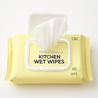 Lingettes humides multi-usages pour le nettoyage de la cuisine et de la maison, lingettes humides multi-usages pour surfaces