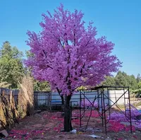 Wunderschöner Rosa-Weißer Künstlicher Kirschblütenbaum für Hochzeitsdekoration