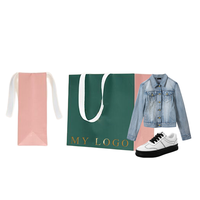 Sac en papier personnalisé, vente en gros, Boutique de vêtements en chine, cadeau de fête, avec votre propre Logo, sacs de shopping, vert nu