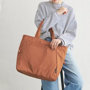 日本新款休闲轻质尼龙手提袋时尚大容量单肩包女士手提袋