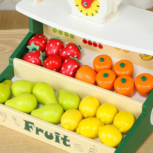 Nouveau Chariot de Supermarché <span class=keywords><strong>en</strong></span> <span class=keywords><strong>Bois</strong></span> <span class=keywords><strong>pour</strong></span> Enfants 2026, Jeu d'Imitation de Fruits, Ensemble de <span class=keywords><strong>Cuisine</strong></span> Éducatif <span class=keywords><strong>pour</strong></span> Enfants - Product Image 5