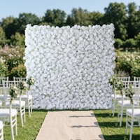 Bloemenwand achtergrond 5D opgerolde doek achtergrond kunstbloemenwand bruiloft feest evenement fotohokje