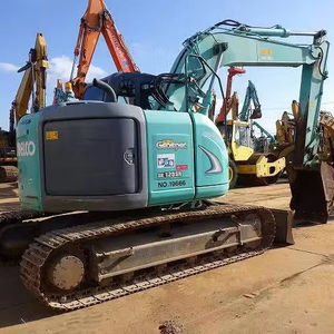 Excavadora Kobelco SK125 Usada con Orugas de Goma, Máquina Original de Segunda Mano, Excavadora Kobelco SK125 Usada en Venta - Product Image 2