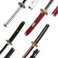 Épée en bois de bambou de 104 cm, inspirée de l'anime japonais One Piece, accessoire de cosplay Roronoa Zoro, katana, jouet d'épée