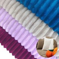 Vêtements de maison en gros de Chine, couverture de matelas 40% polyester 60% coton 280gsm 300gsm tissu polaire de flanelle teint en fil/