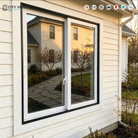 Fenêtres et portes coulissantes en aluminium, design de cadre, fenêtres coulissantes à double vitrage avec moustiquaire