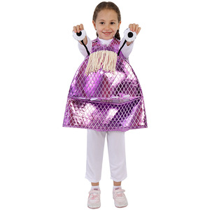 ชุดมอนสเตอร์สำหรับเด็ก ชุดเล่นบทบาทอาบู สีม่วง ชุดแสดงวันฮาโลวีน - Product Image 4