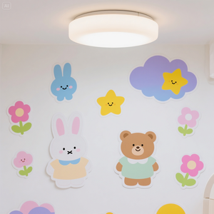 Stickers muraux <span class=keywords><strong>de</strong></span> fête pour enfants en papier art déco imperméable et écologique Décorations amusantes et colorées pour les célébrations des enfants - Product Image 3