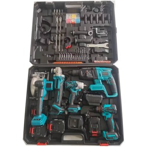Ensemble d'outils électriques sans fil multifonctions OEM 20V/36V 5 en 1 : marteau, clé à chocs, perceuse pour grossistes XM XM - Product Image 1