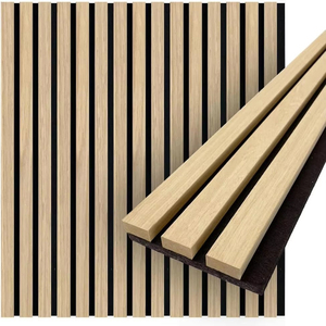 Paneles Acústicos de Pared de Fibra de Poliéster 100% MDF, Diseño 3D Acanalado, Absorbentes de Sonido, 23.6x23.6 Pulgadas, Panel Cuadrado Insonorizante Moderno para Habitaciones, APK005 - Product Image 1
