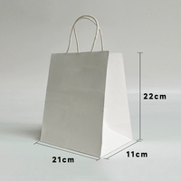 Sac en papier kraft brun écologique de qualité supérieure, imprimé sur mesure, emballage à emporter pour restaurant, restauration rapide, supermarché, pour la promotion