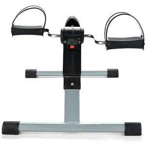 Gimnasio en casa debajo del escritorio elíptico portátil Fitness pierna ejercicio Mini Pedal ejercitador con pantalla