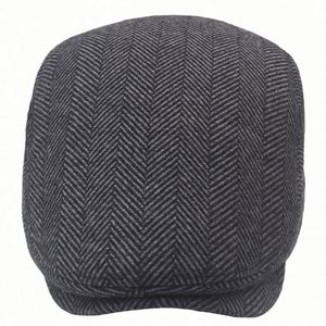 Gorra de lana retro personalizada de alta calidad para niños y adultos, estilo Newsboy, Golf, Ivy, Herringbone, Duckbill, venta al por mayor - Product Image 2
