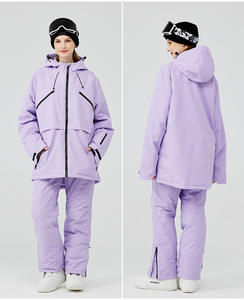 2024 chaqueta de esquí para hombre impermeable OEM personalizable transpirable Snowboard traje de talla grande ropa de invierno para niños y niñas - Product Image 2