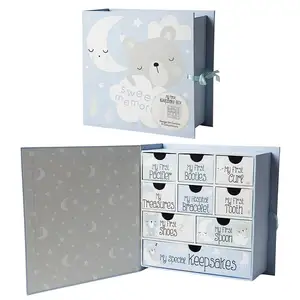 Custom Handcrafted Baby Boxes Baby Keepsake Box for Treasured Memories Carton Printing Service
