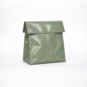 กระเป๋าใส่ดินสอสีเขียวเซจ ทำจาก PVC ตาข่าย ขนาด 15x2x11 ซม. ปิดแบบพับ น้ำหนักเบา ใช้เก็บเครื่องสำอาง รับทำโลโก้ตามสั่ง OEM ODM MOQ ต่ำ - Product Image 3