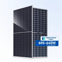Panneaux solaires Tier 1 TiantaiTeach 720W HJT Bifaciaux, efficacité 23,3%, cellules 210mmx210mm pour systèmes énergétiques
