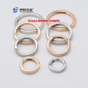 Mousquetons plats à ressort et crochets à ressort ronds pour sacs et sacoches – Fournisseur d'usine YIWANG - Product Image 1