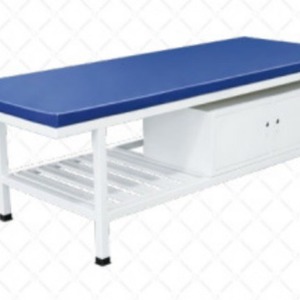 Table de massage en acier inoxydable YC-F03 en cuir PU, mobilier médical durable pour salon - Product Image 1