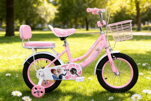 จักรยานเด็กทรงตะกร้า<span class=keywords><strong>ตุ๊กตา</strong></span>เจ้าหญิง น่ารัก โครงเหล็กกล้าคาร์บอนสูง เกียร์เดียว สำหรับเด็กชาย เด็กหญิง นักเรียน - Product Image 5