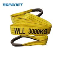 ROPENET Yüksek Performanslı Polyester Dokuma Askı İpi Ağır Yük Taşıma CE Sertifikalı 3T 5M Kaldırma İçin S:F=7:1