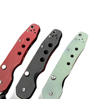 Couteau pliant G10, couteau de poche EDC, couteau pliant d'extérieur, lame en acier 9Cr18MoV, camping, vente en gros, outil de poche personnalisé