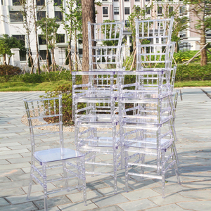 Moderne Sedie Chiavari in Cristallo Trasparente Acrilico per Sale <span class=keywords><strong>Matrimoni</strong></span> ed Eventi - Product Image 3