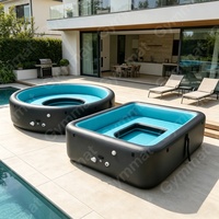 Piscine gonflable pour adultes résistante à l'usure, piscine gonflable robuste en Drop Stitch pour jardin et camping, location pour fêtes