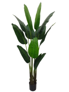<span class=keywords><strong>Prix</strong></span> de gros d'usine, plantes-bananes en plastique vert, bananiers artificiels pour décoration intérieure et extérieure - Product Image 3