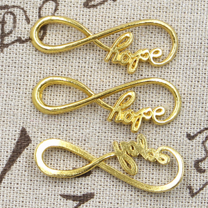 Charms infinity symbol hope 39x15mm ciondoli <span class=keywords><strong>Color</strong></span> argento tibetano gioielli antichi che fanno artigianato fatto a mano fai da te - Product Image 6