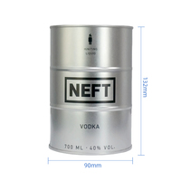 Offres Spéciales : Boîtes en Fer Blanc Rondes pour Vin Rouge, Vin de Fruits, Vodka, Whisky, Bière – 500ml, 700ml, 90*132mm – Finition Mate avec Couvercle en Plastique