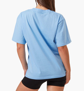 Camisetas de mujer con logotipo personalizado al por mayor, camisetas de cuello redondo de manga corta de algodón puro cómodas sueltas de gran tamaño, camisetas - Product Image 5