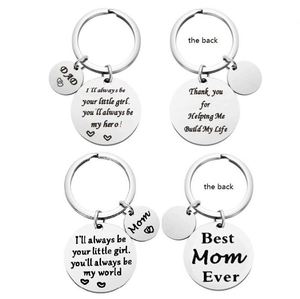 Porte-clés « <span class=keywords><strong>Je</strong></span> serai <span class=keywords><strong>toujours</strong></span> ta petite fille » – Cadeau pour fille, mère, père – Meilleur cadeau d'anniversaire pour papa, maman – Porte-clés fille - Product Image 6