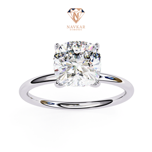 Anillo de compromiso de moissanita de alta demanda para mujer, joyería de boda, regalo, diseño sofisticado, artesanía, disponible para la venta - Product Image 4
