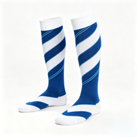 Chaussettes de football personnalisées pour jeunes, antibactériennes, pour terrains synthétiques, en coton respirant de qualité supérieure, avec lettres personnalisables, anti-ampoules