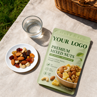 Sacs refermables personnalisés à prix d'usine avec logo sur mesure, pochettes en PP anti-odeur pour l'emballage alimentaire
