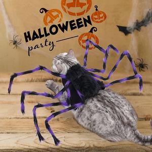Venta al por mayor de abrigos y chaquetas de diseño de araña de dibujos animados de invierno de poliéster ecológico para mascotas disfraz de Halloween - Product Image 1