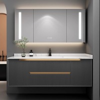 2025 OEM Ensemble Complet de Meubles de Salle de Bain Juerte Moderne Comprenant Table, Armoire, Panneau, Lavabo et Robinet pour Salle de Bain