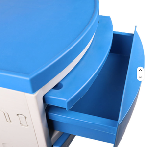 Table de chevet mobile en plastique ABS pour hôpital, mobilier médical économique pour clinique, armoire de chevet avec grande capacité de rangement - Product Image 2