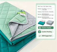 Couette d'été en soie Q-Max 0.28 à refroidissement instantané, double face réversible, respirante, douce, légère et respectueuse de la peau