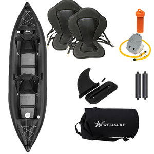 Kayak Inflable de Pesca de PVC de 0.9mm, Económico, Hecho en China, Modelo 360 en Venta, Kayak Inflable con Pedales TK-2, Económico, Hecho en China, 0.9mm PVC - Product Image 1