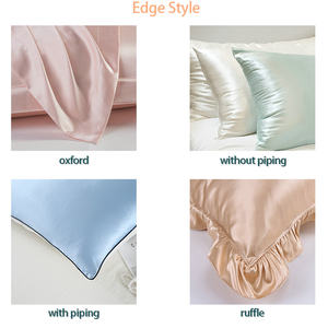 Hersteller Benutzer definierte Kissen bezug <span class=keywords><strong>Satin</strong></span> Kissen bezug Verschiedene Farben weiche Seide Kissen bezug mit Reiß verschluss - Product Image 4