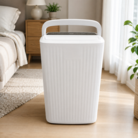 Déshumidificateur d'air commercial mini 12L, faible bruit, drainage automatique, réservoir d'eau de 2,1L pour salle de bain, chambre à coucher