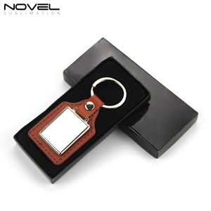 Portachiavi in Metallo e Pelle PU Personalizzabili come Regali, Portachiavi DIY con Anello in Metallo Resistente - Product Image 4